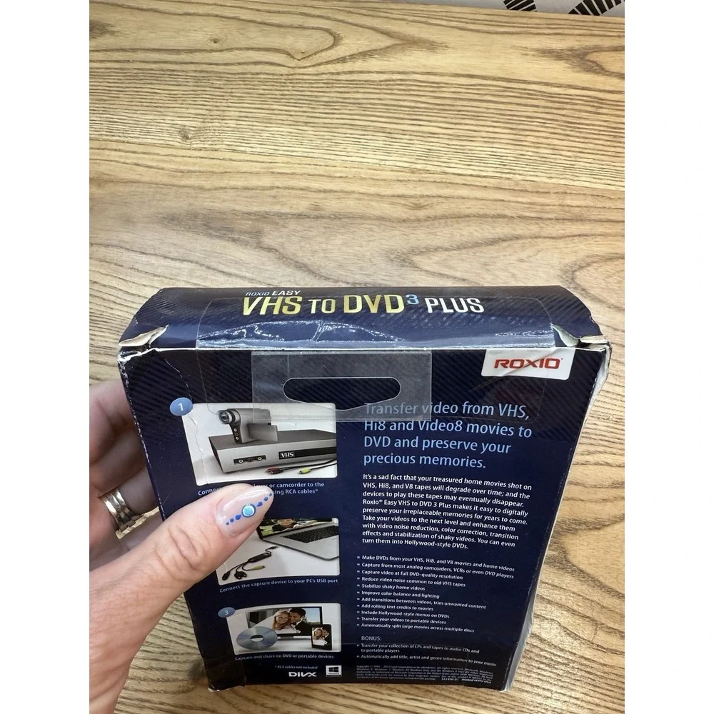 Roxio Easy VHS to DVD 3‎ Plus Brand New  Sealed Transfer VHS to DVD